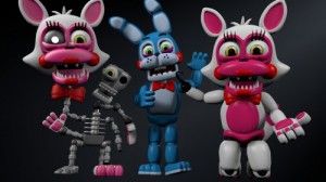 Create meme: the mangle and, mangle, five nights at freddy's