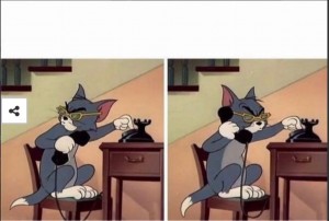 Create meme: Tom and Jerry Tom calling by phone, Tom and Jerry Tom calls, Tom and Jerry meme