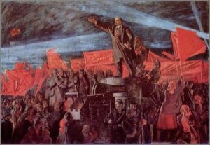 Create meme: the socialist revolution, long live the socialist revolution, Lenin on the armored car
