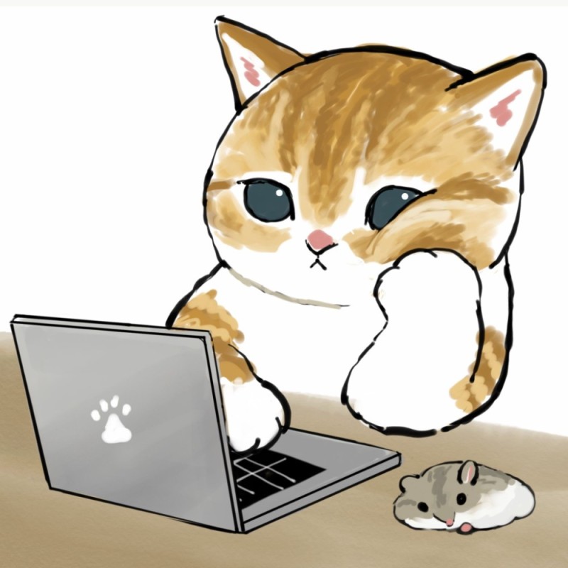 Создать мем: кот и компьютер, кот за компьютером, котики мофу