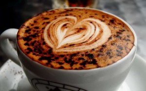 Создать мем: чашка кофе картинки, капучино, кофе капучино с сердцем