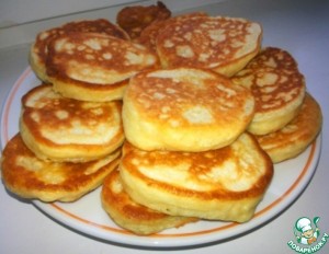 Create meme: pancakes on kefir