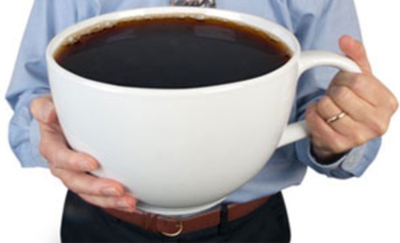 Create meme: a large mug of coffee, a large cup of coffee, a huge cup of coffee