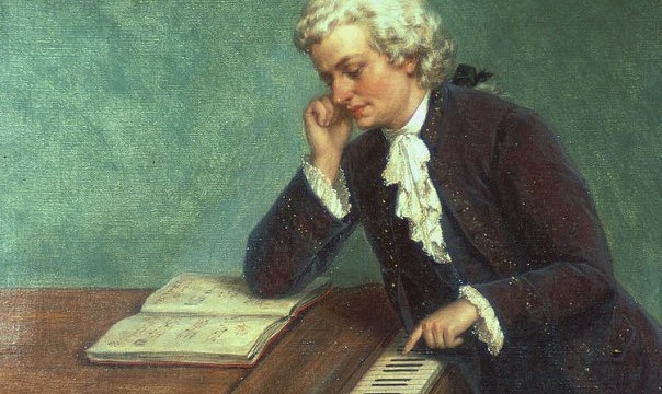 Create meme: Wolfgang Amadeus Mozart , Mozart is a composer, the mozart effect