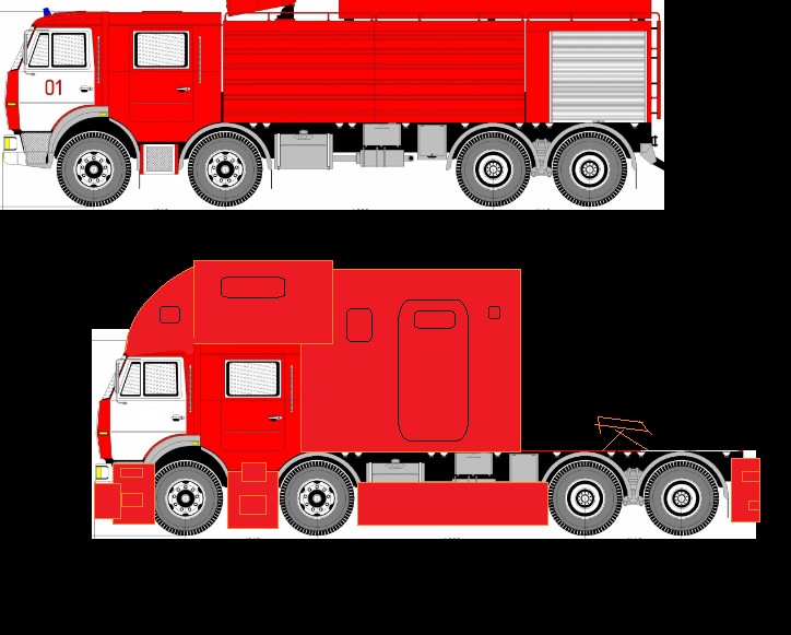 Создать мем: грузовик детский, пожарная техника, рисунок пожарная машина