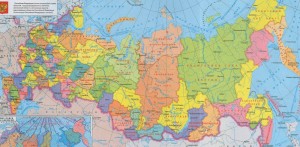 Create meme: RF card, map of Russia by regions, administrative map of Russia