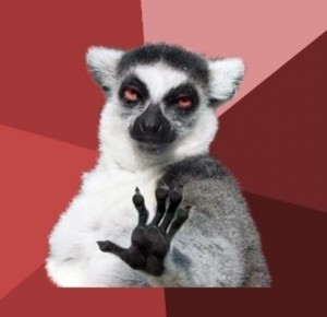 Create meme: s birthday lemur, lemur, uzbagoysya