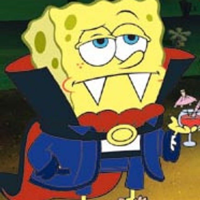 Create meme: sponge Bob square pants , spongebob the vampire, spongebob is cool