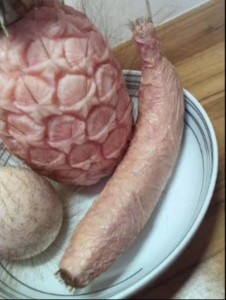 Create meme: semi-smoked sausage, sausage