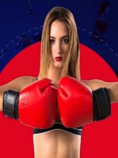 Создать мем: девушки на ринге, девушка боксер, боксерские перчатки