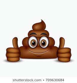 Create meme: turd, poop, sad poo emoji