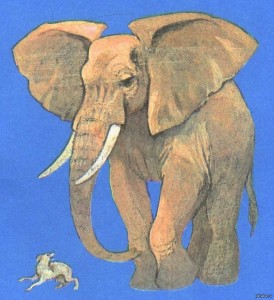 Создать мем: слон хобот, слон африканский, слон и моська
