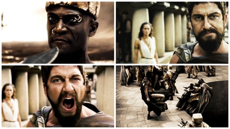 Create meme: this is Sparta meme, a frame from the movie, this is Sparta