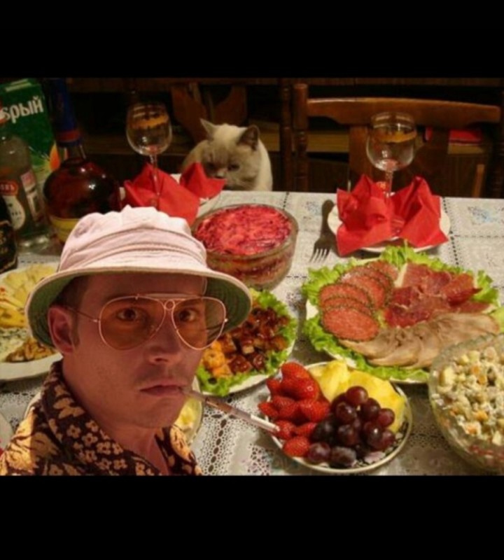 Create meme: pavel konstantinovich kuzin, fear and loathing in Las Vegas , Christy Mack