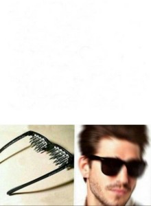 Create meme: glasses with nails, narrow sunglasses for men, fashionable men's glasses