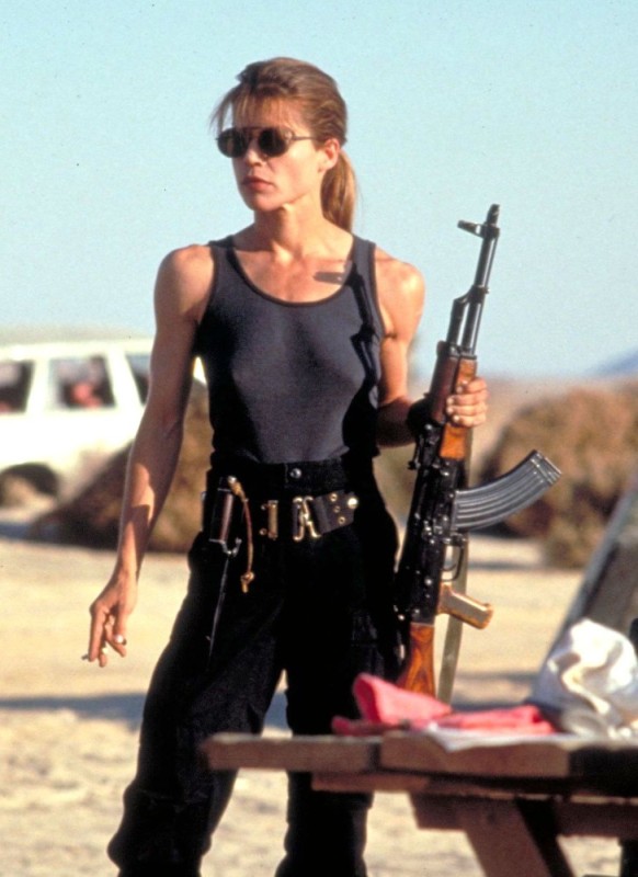 Create meme: Linda Hamilton terminator 2, Linda Hamilton the Terminator, Linda Hamilton