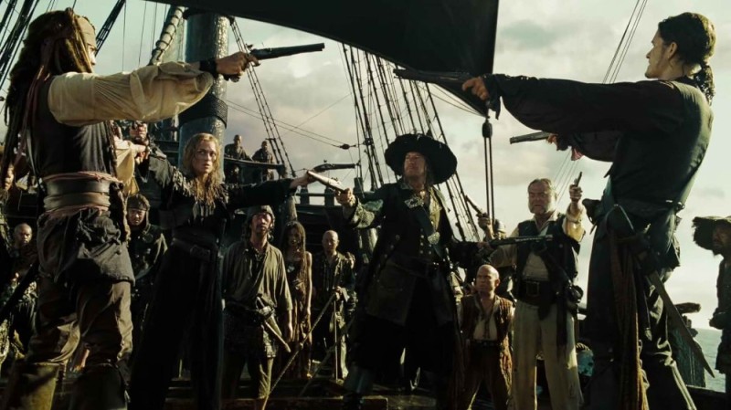 Create meme: Pirates of the Caribbean take aim at each other, pirates of the caribbean at world s end , pirates of the Caribbean 