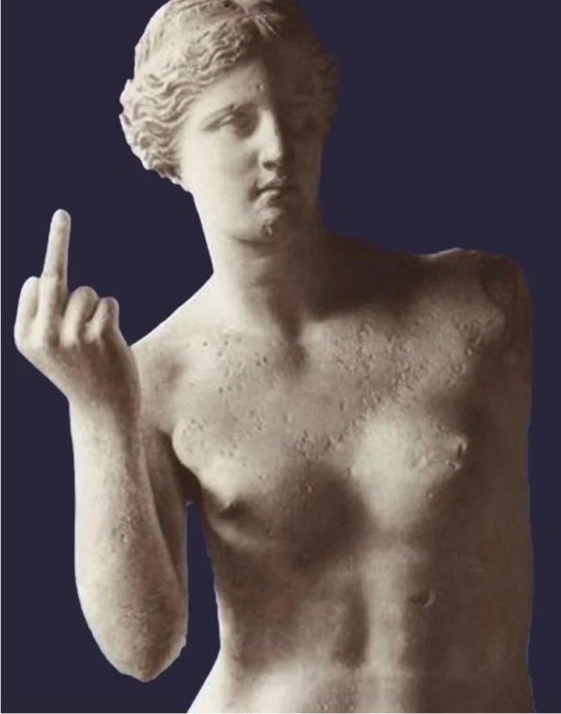 Create meme: venus milo sculpture, Venus de Milo , Venus of Milo with hands