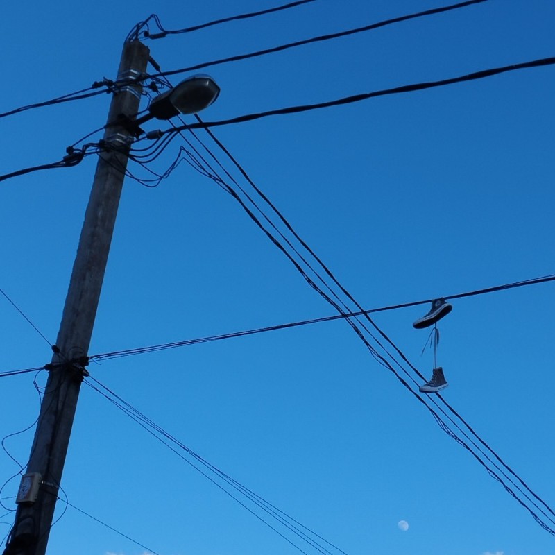 Create meme: darkness, wires on poles, electric pole