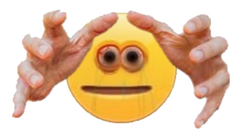 Create meme: smiley face with a stretching hand, a meme with a smiley face and a hand, smile with hands