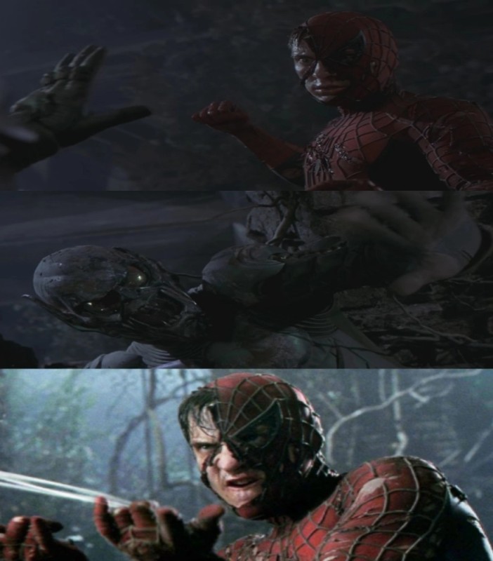 Создать мем: задача, человек паук с тоби, человек паук 2002