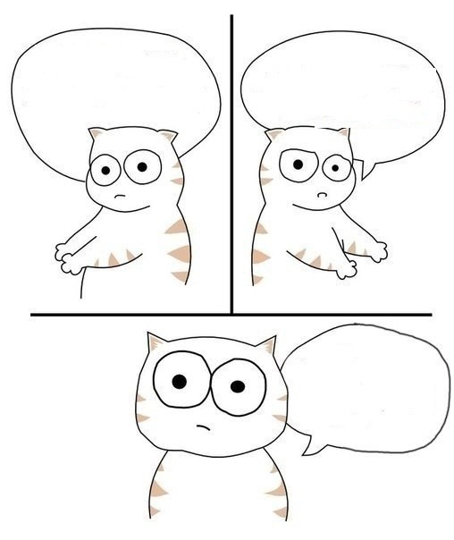 Create meme: cats comics, comics , don't do that meme cat