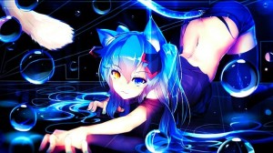 Create meme: nightcore, Miku neko, anime neko DJ