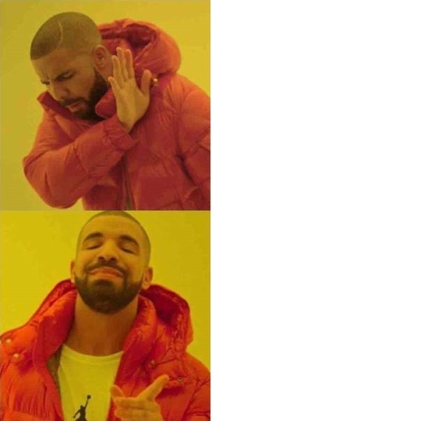 Create meme: Drake , drake meme, template meme with Drake