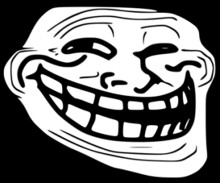 Create meme: the trollface