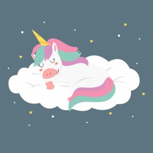 Create meme: sleeping unicorns, sleeping unicorn, one unicorn's sleeping pictures