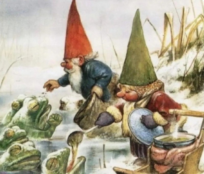 Create meme: gnomes rien poortvliet, dwarves, dwarf 