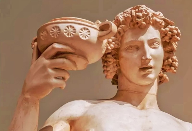 Create meme: dionysus is the god of ancient greece, greek gods, the ancient Greek god dionysus