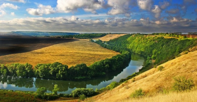 Create meme: the beautiful mecha river efremovsky district, beautiful sword river, horseshoe of the don river krivoborye
