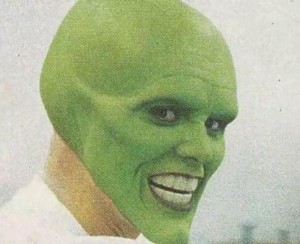 Create meme: Jim Carrey, green mask Jim Carrey