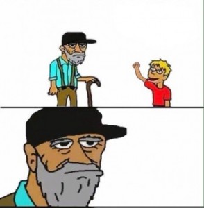 Create meme: meme grandfather comics, memes, meme grandpa, look what I found