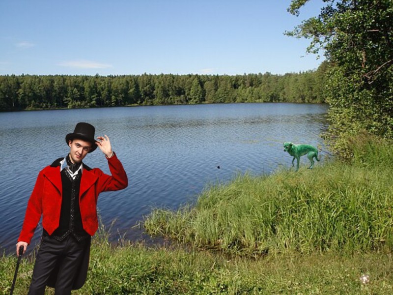 Create meme: four - verst lake, the lake is big, chetyrehverstnoe lake petrozavodsk