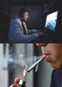 Create meme: smokers, screenshot