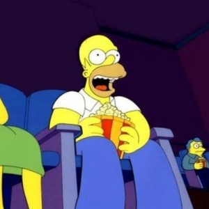 Создать мем: homer simpson, Homer Simpson Popcorn