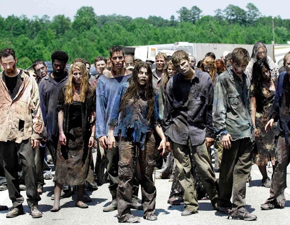 Create meme: the walking dead are a crowd of zombies, the walking dead, rise of the zombies