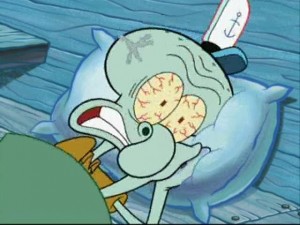Create meme: sleep squidward meme, spongebob squarepants, squidward tentacles