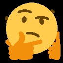 Создать мем: discord thinking emoji, задумчивый смайлик из задумчивых смайликов, задумчивый смайлик мем