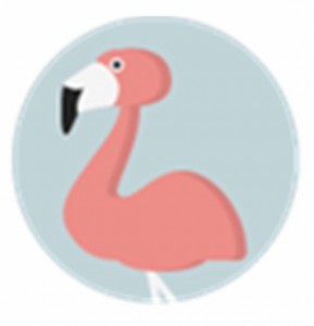 Создать мем: фламинго для срисовки, значок фламинго, фламинго мультяшный