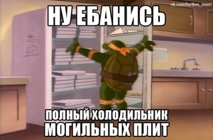 Create meme: a fridge full of gravestones, memes, Teenage mutant ninja turtles