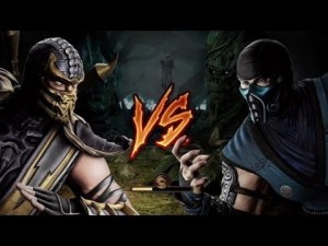 Создать мем: scorpion vs sub zero, мортал комбат 9 скорпион против саб зиро, игра mortal kombat