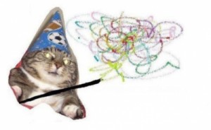 Create meme: cat wizard, vzhuh and, cat