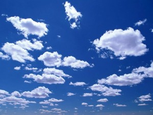 Создать мем: небо, синее небо с облаками, голубое небо