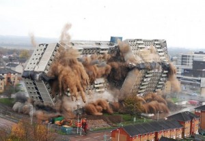 Create meme: dismantling of buildings, demolition, the demolition of the house