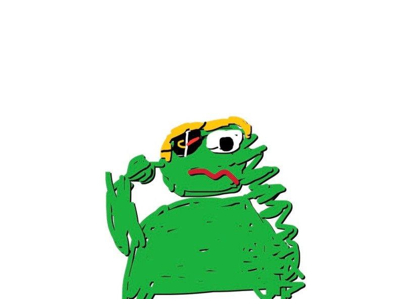 Создать мем: pepe frog, жабка, мем пепе