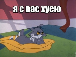 Создать мем: tom and jerry tom, недовольный том, грустный том