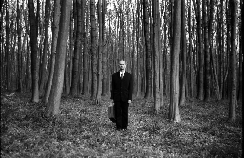 Create meme: slendermen , slenderman 's forest, slenderman in the forest